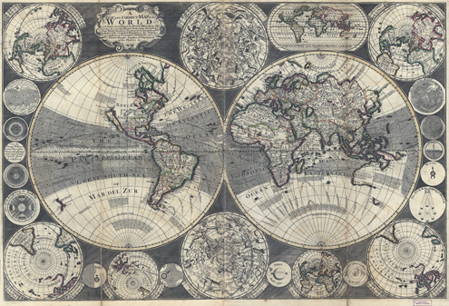 Рукописная карта 1702