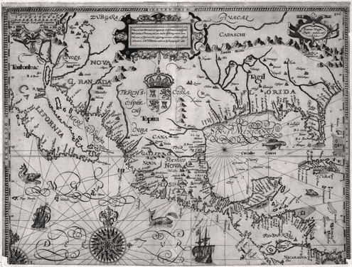Рукописная карта 1600