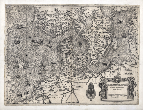 Рукописная карта 1575