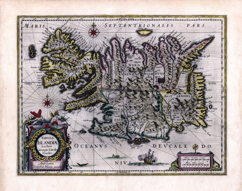 Рукописная карта 1647