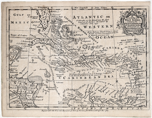 Рукописная карта 1763